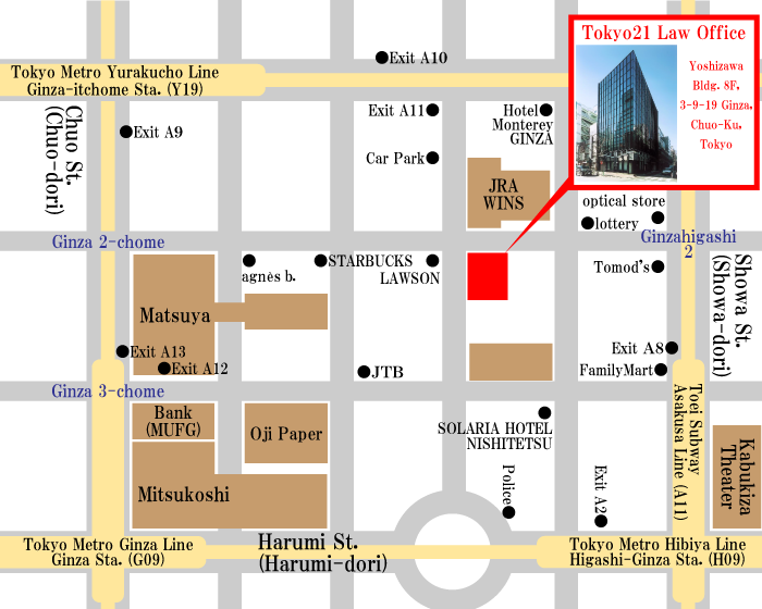 Map of Our Office